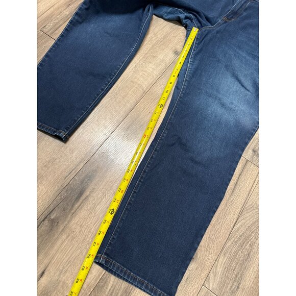 Old Navy Power Straight Womens Dark Wash Jeans Size 20 Cotton/Polyester Blend - Picture 8 of 11